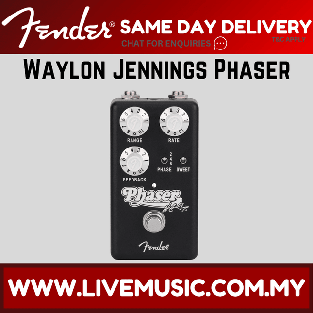 Fender Waylon Jennings Phaser Effect Pedal