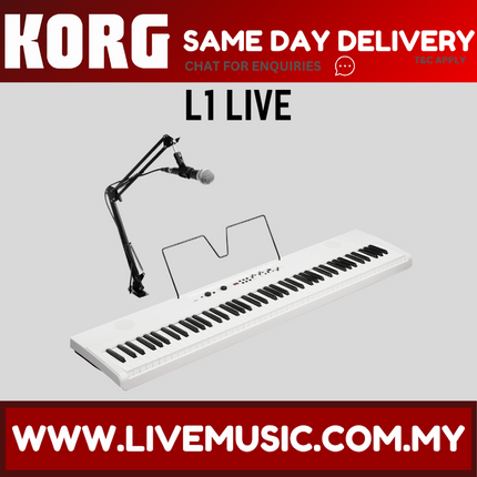 Korg Liano Live 88-Key Livestreaming Digital Piano with Built-In Mixer (L1LIVE L1 LIVE)