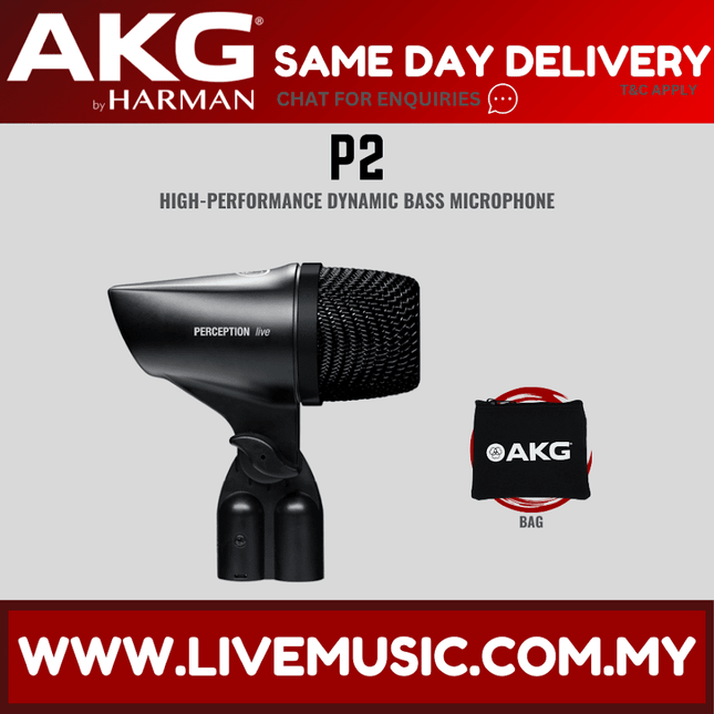 AKG P4 Cardioid Dynamic Instrument Microphone (P4/P-4)