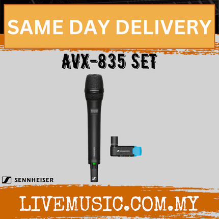 Sennheiser AVX-835 SET Digital Camera-Mount Wireless Cardioid Handheld Microphone System (AVX835/AVX 835)