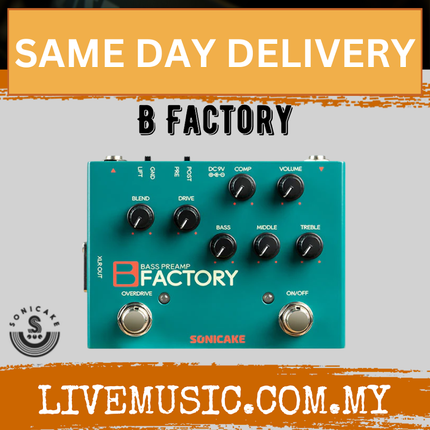 Sonicake QDS-05 B Factory Analog Bass Preamp, Comp and Overdrive Guitar Bass Pedal ( QDS 05 QDS05 )