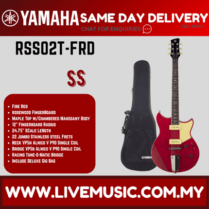 Yamaha Revstar Standard RSS02T Electric Guitar - Fire Red ( RSS02T / RSS 02T )
