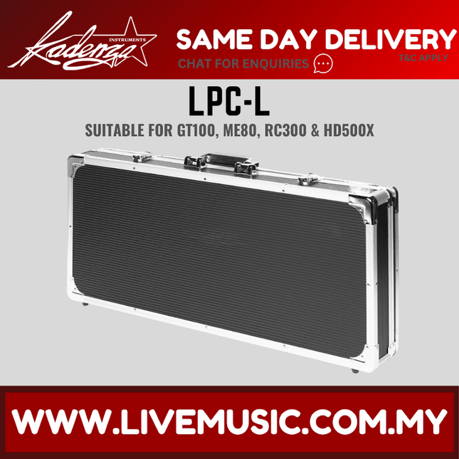 Kadenza LPC-L - Large LMC Multi-Effect Pedal Case suitable for GT100 / ME80 / RC300 / HD500X