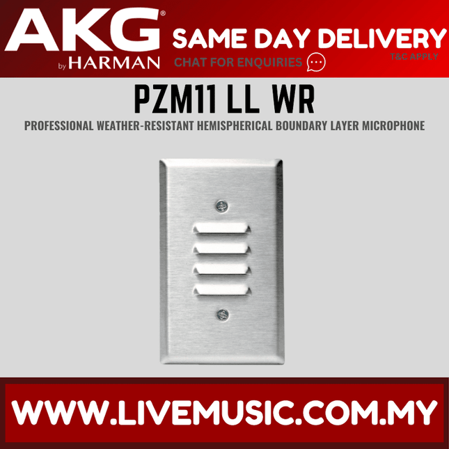 AKG PZM11 LL WR Weather-Resistant Wall Plate Boundary Microphone (PZM-11LL WR PZM 11LLWR)
