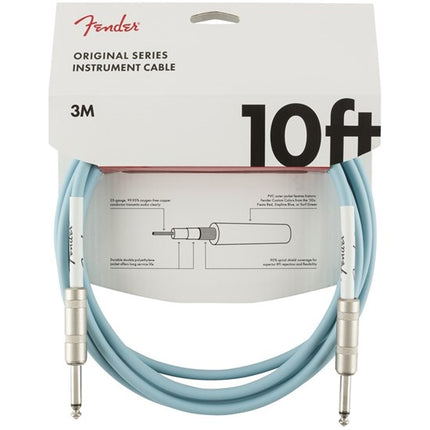 Fender Original Series Instrument Cable, 10ft - Daphne Blue