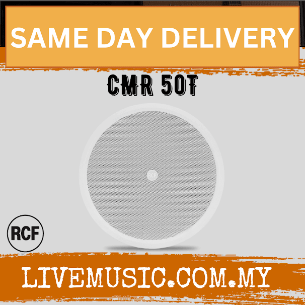 RCF 5" CMR 50T Two Way Ceiling Monitor Speaker with Transformer, 40W - White ( CMR50T / CMR 50T )