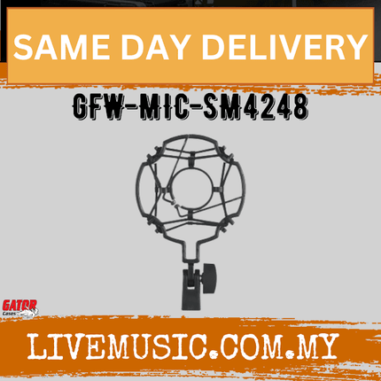 Gator Frameworks GFW-MIC-SM4248 Universal Shockmount For Mics 42-48Mm In Diameter (GFWMICSM4248)