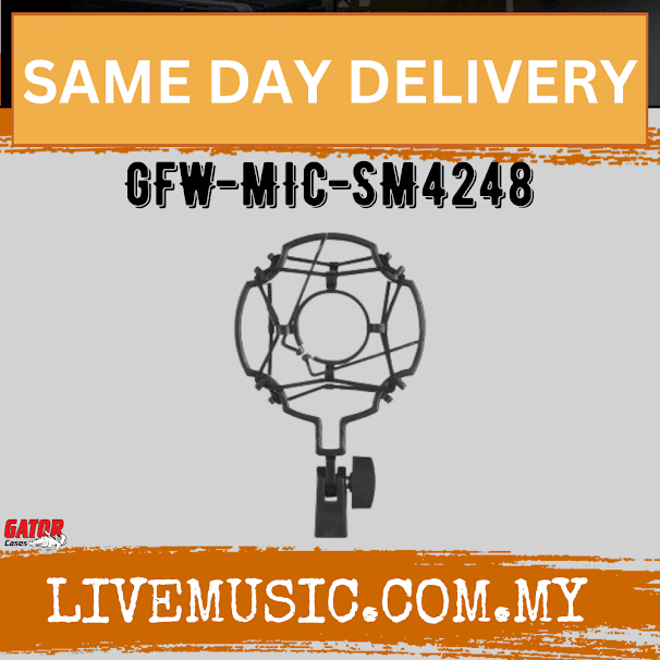 Gator Frameworks GFW-MIC-SM4248 Universal Shockmount For Mics 42-48Mm In Diameter (GFWMICSM4248)