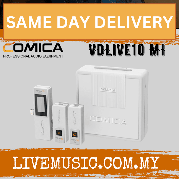 Comica Audio VDLive10 MI Ultracompact 2-Person Digital Wireless Microphone For IOS Devices (VDLive10-MI)