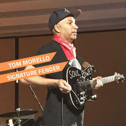 Fender Tom Morello Signature Stratocaster Electric Guitar, Black
