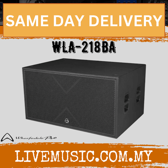 Wharfedale Pro WLA-218BA - 2 x 18" Active Subwoofer Speaker (WLA 218BA  WLA218BA )