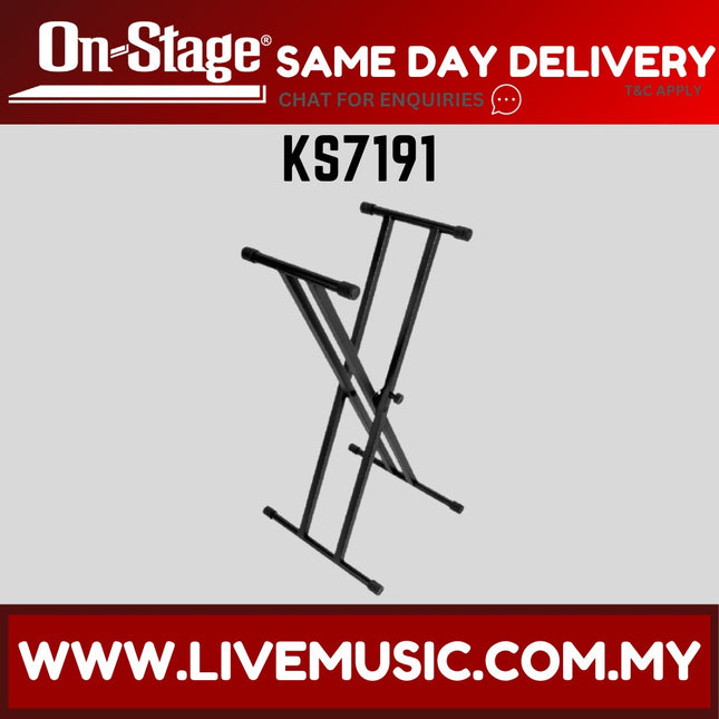 On-Stage KS7191 Double-X Keyboard Stand ( KS 7191 KS-7191 )