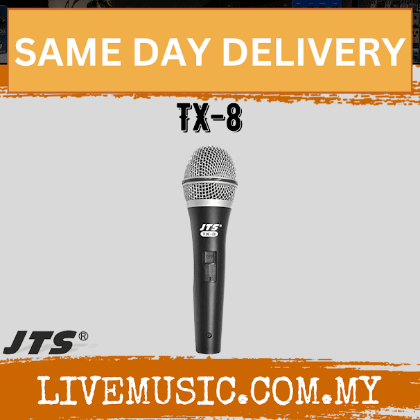 JTS TX-8 cardioid dynamic vocal microphone ( TX 8 / TX8 )