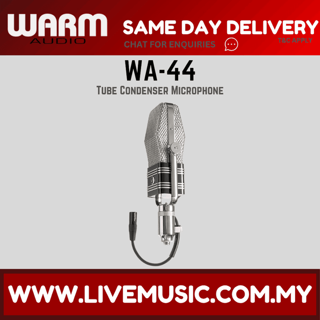 Warm Audio WA-44 Studio Ribbon Microphone ( WA 44 WA44 )