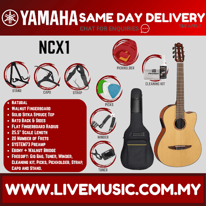 Yamaha NCX1 Acoustic/Electric Nylon String Guitar with Pickup ( NCX-1 )