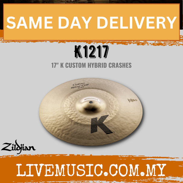 Zildjian K1217 17" K Series Custom Hybrid Crash Cymbal (K1217)