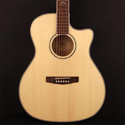Cort GA-FF - Acoustic-Electric Guitar with Gig Bag - Natural Glossy (GA FF/GAFF)