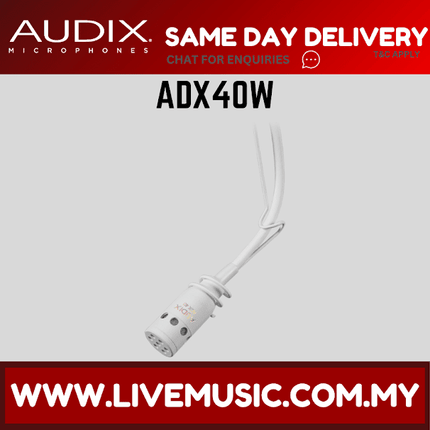 Audix ADX40W Overhead Condenser Microphone - White (ADX-40W / ADX 40W )