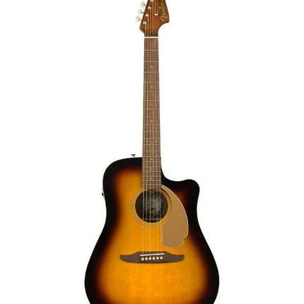 Fender California Redondo Player Acoustic Guitar, Walnut FB, Sunburst