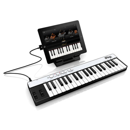 IK Multimedia iRig Keys 37 Mini - 37 Mini-key USB controller for Mac/PC, White ( Keys37 / Keys-37 )