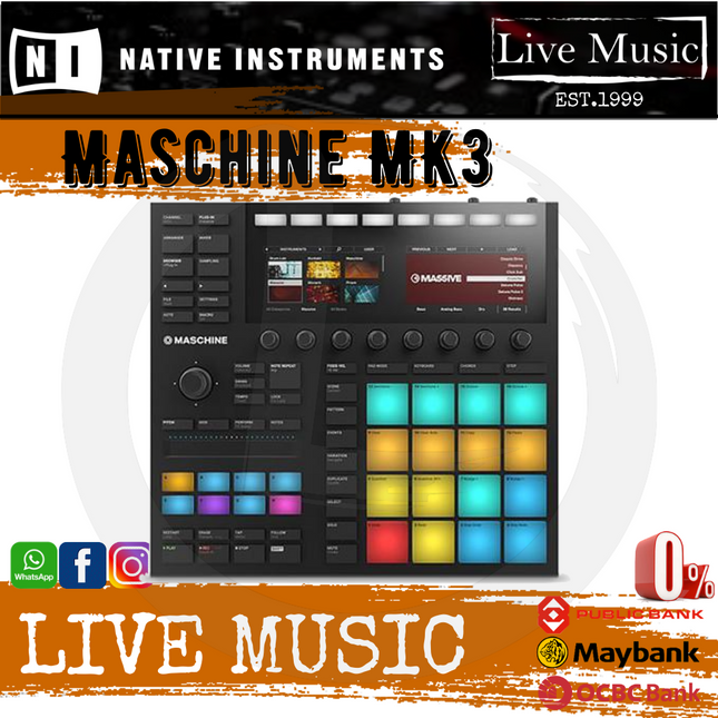 Native Instruments Maschine MK3 Groove Production USB Audio Interface