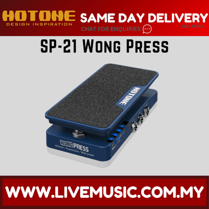 Hotone SP-21 Wong Press Volume / Expression / Wah Pedal ( SP21 / SP 21 )