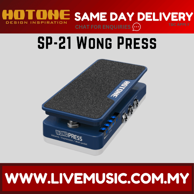 Hotone SP-21 Wong Press Volume / Expression / Wah Pedal ( SP21 / SP 21 )