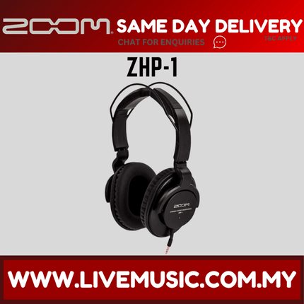 Zoom ZHP-1 Dynamic Studio Closed Back Headphone With Closed Back ( ZHP1 / ZHP 1 )