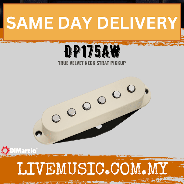 DiMarzio DP175AW True Velvet Neck Pickup - Aged White (DP175-AW/DP175 AW)