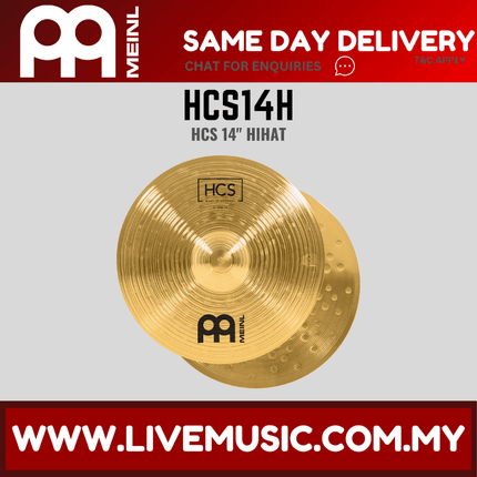Meinl Cymbal HCS14H 14inch HCS HiHat (Pair)