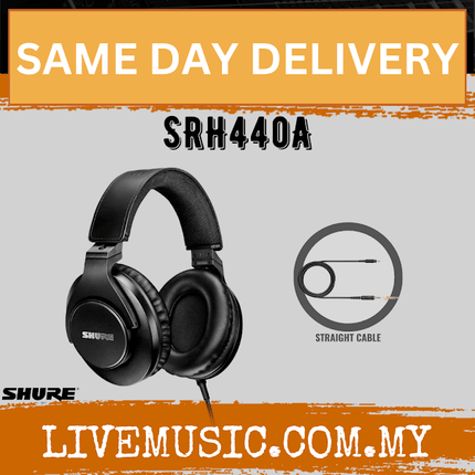 Shure SRH440A Professional Closed-back Studio Headphones ( SRH-440 / SRH440A )