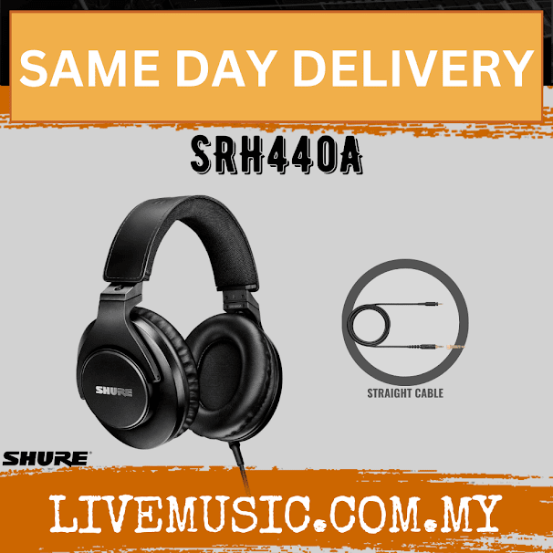 Shure SRH440A Professional Closed-back Studio Headphones ( SRH-440 / SRH440A )