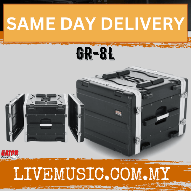 Gator GR-8L 8U Rack Case - 8 Rack Spaces (GR8L)