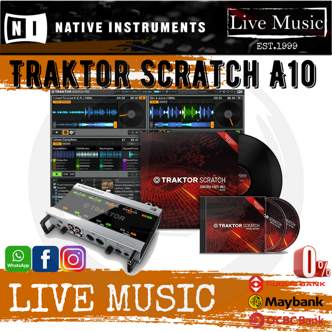 Native Instruments Traktor Scratch A10 Digital Vinyl System (A-10/A 10)