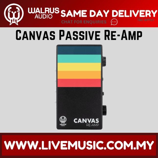 Walrus Audio Canvas Passive Re-Amp Guitar Effects Pedal