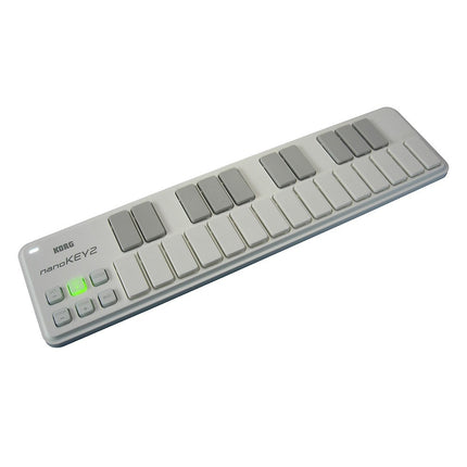 Korg nanoKEY2 - Midi Controller Slim Line USB Keyboard, White (nano Key2/nanokey2)