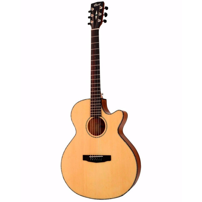 Cort SFX-ME - Acoustic-Electric Guitar Merbau Fretboard with Gig Bag - Natural Open Pore (SFX ME/SFXME)