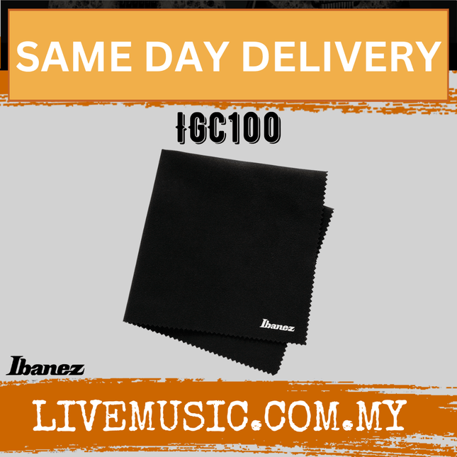 Ibanez IGC100 Microfiber Guitar Cleaning and Polishing Cloth ( IGC 100 / IGC-100 )