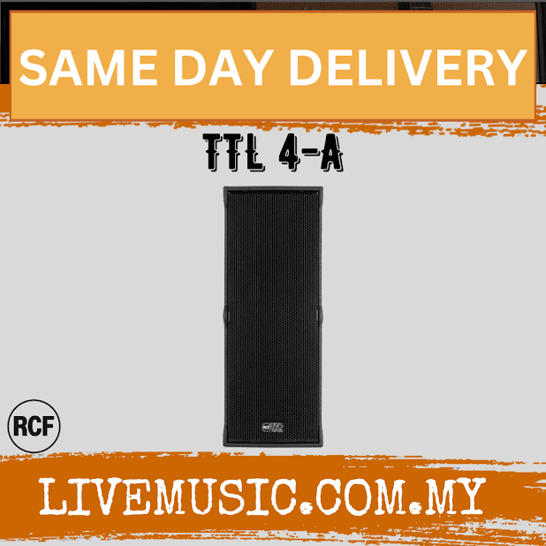 RCF TTL 4-A Dual 10" 2-Way 3200W Powered Line-Source Array Speaker with RDNet - Each / Pair ( TTL4 A / TTL4A / TTL 4A )