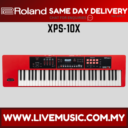 Roland XPS-10X 61-Key Expandable Synthesizer - Red ( XPS10X XPS 10X ) Replace XPS-10 XPS10