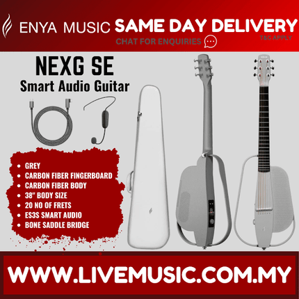 ENYA NEXG SE Carbon Fiber Guitar With Bag - Grey ( NEXG SE / NEXGSE )
