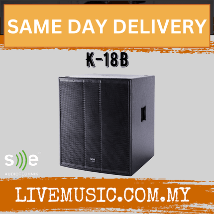 SE Audiotechnik K-18B 18″ Bass-Reflex Subwoofer (K18B K 18B)