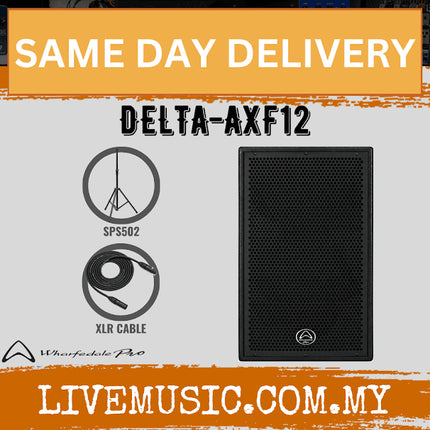 Wharfedale DELTA-AXF12 Active Speaker With Speaker Stand And Cables - Each / Pair (DELTAAXF12/DELTA AXF12)
