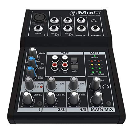 Mackie Mix 5 - 5 Channel Compact Mixer (Mix-5/MIX5)