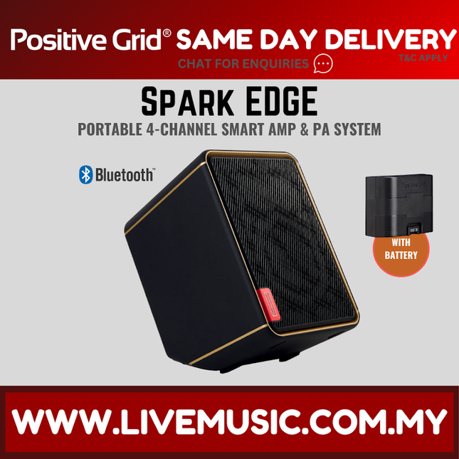 Positive Grid Spark EDGE Portable 4-channel 65W Smart Amp & PA w/Battery ( SPARKEDGE )