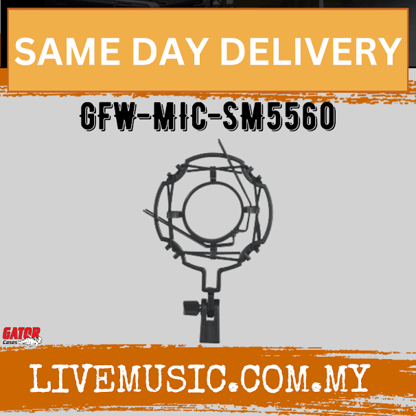 Gator Frameworks GFW-MIC-SM5560 Universal Shockmount For Mics 55-60Mm In Diameter (GFWMICSM5560)