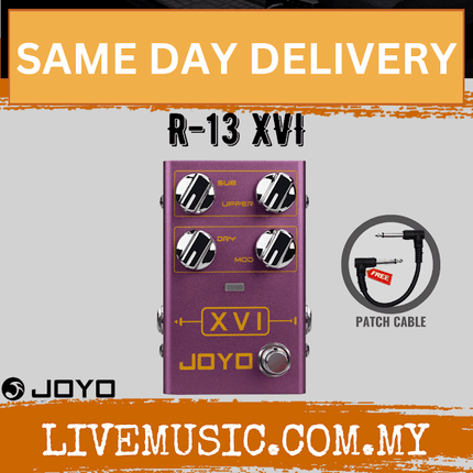 Joyo R-13 XVI Independent Octave Up And Down Adjusting Electric Guitar Effect Pedal ( R13 / R 13 )