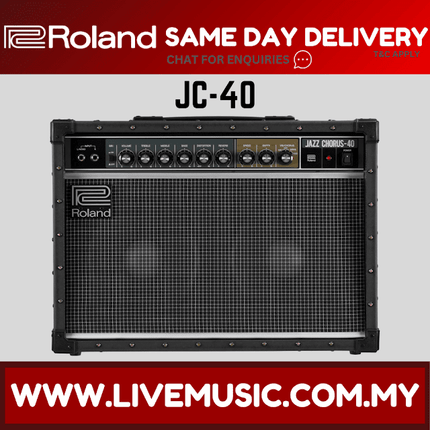 Roland JC-40 - Jazz Chorus 40 Watt, 2x10" Stereo Combo Amplifier (JC40/JC 40)