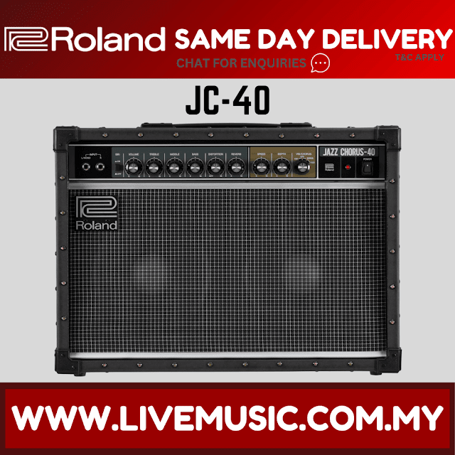 Roland JC-40 - Jazz Chorus 40 Watt, 2x10" Stereo Combo Amplifier (JC40/JC 40)