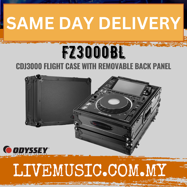 Odyssey FZ3000BL Flight Case for Pioneer CDJ-3000 ( CDJ 3000 / CDJ3000 )